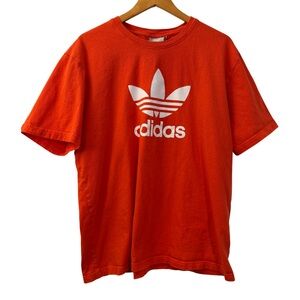 Adidas Originals Trefoil Logo T-Shirt, Unisex Size XL Coral Orange Short Sleeve